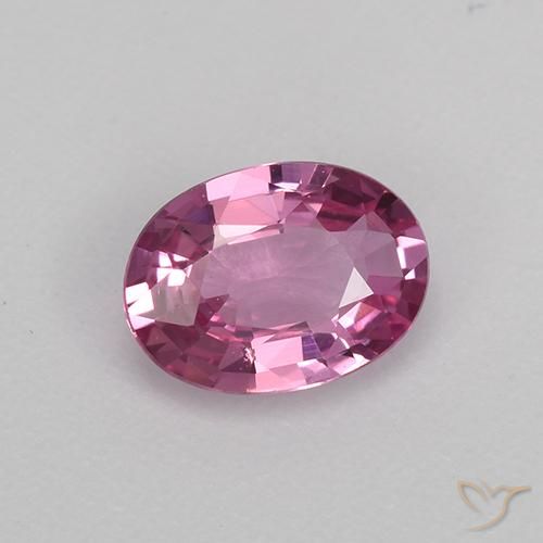 0.68 ct Purple Sapphire Stone, Natural Sapphire in Oval Facet Shape for Sale