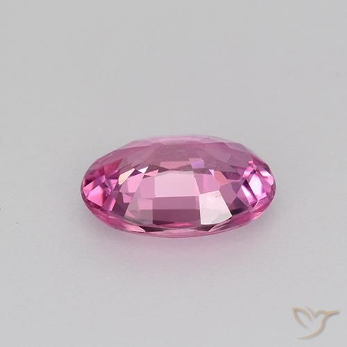 Sapphire Gemstone in 6.4 x 4.8 mm Size for Sale, Sapphire Stone in Pinkish Purple Color