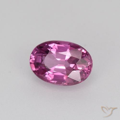 0.71 ct Purple Sapphire Stone, Natural Sapphire in Oval Facet Shape for Sale
