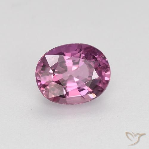 0.72 ct Purple Sapphire Stone, Natural Sapphire in Oval Facet Shape for Sale