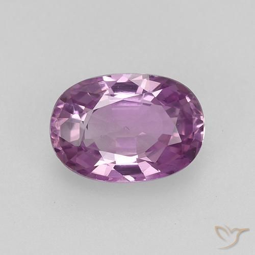 0.90ct Natural Deep Purple Sapphire, Oval, VVS