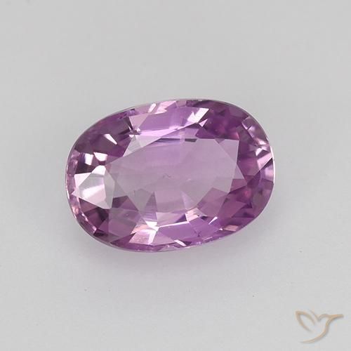 0.90 ct Purple Sapphire Stone, Natural Sapphire in Oval Facet Shape for Sale