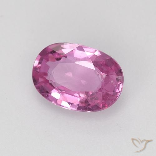 0.70 ct Pink Sapphire Stone, Natural Sapphire in Oval Facet Shape for Sale