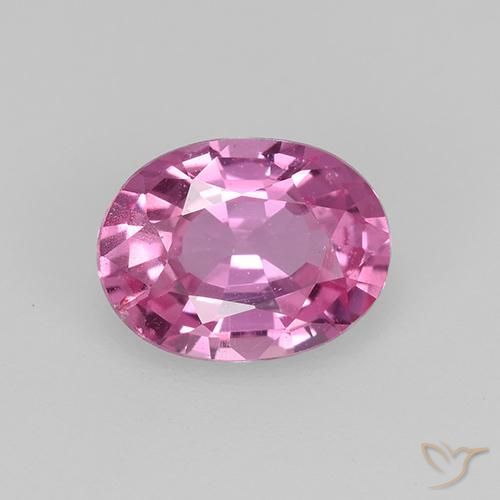 Medium Pink Сапфир Камень - 0.8ct Фасетный Овал (ID: 522467)