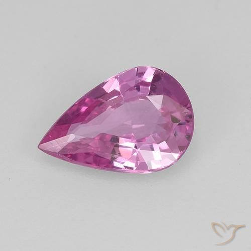 0.64ct Natural Deep Sangria Sapphire, Pear Shape, VVS-VS