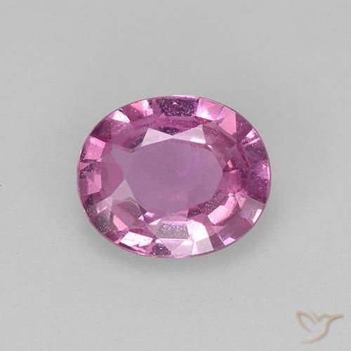 0.63ct Natural Deep Pink Sapphire, Oval, VVS-VS