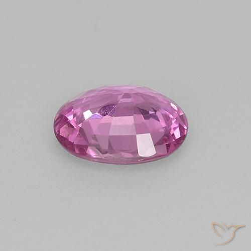 Sapphire Gemstone in 6 x 5.1 mm Size for Sale, Sapphire Stone in Deep Pink Color