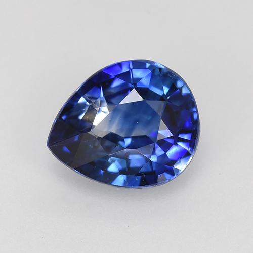 Royal Blue Sapphire Gem - 0.8ct Pear Facet (ID: 522474)