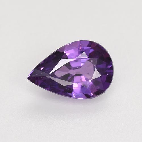 Темно-фиолетовый Сапфир Камень - 0.7ct Фасетная Груша (ID: 522480)