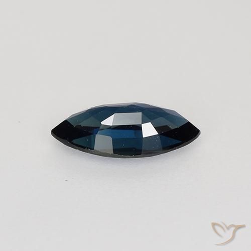 Sapphire Gemstone in 8.2 x 4 mm Size for Sale, Sapphire Stone in Midnight Blue Color
