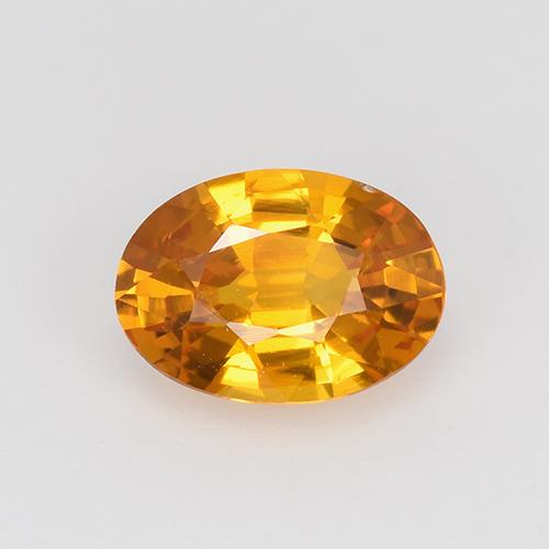 Apricot Orange Сапфир Камень - 0.8ct Фасетный Овал (ID: 522586)