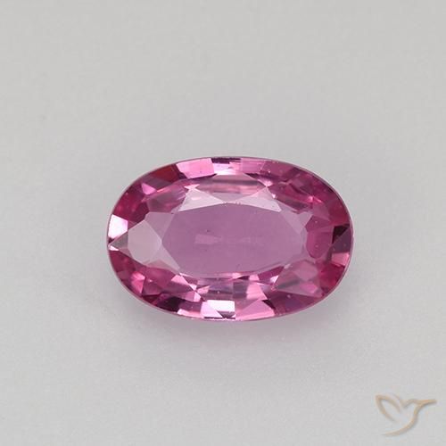 0.57ct Natural Medium Pink Sapphire, Oval, VVS-VS