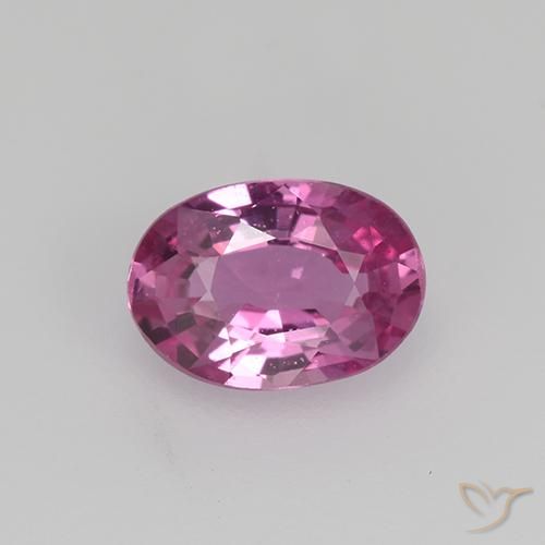 0.68ct Natural Medium Pink Sapphire, Oval, VVS-VS