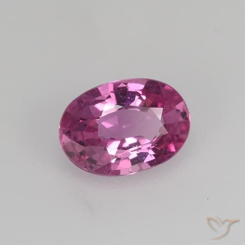 0.68 ct Pink Sapphire Stone, Natural Sapphire in Oval Facet Shape for Sale