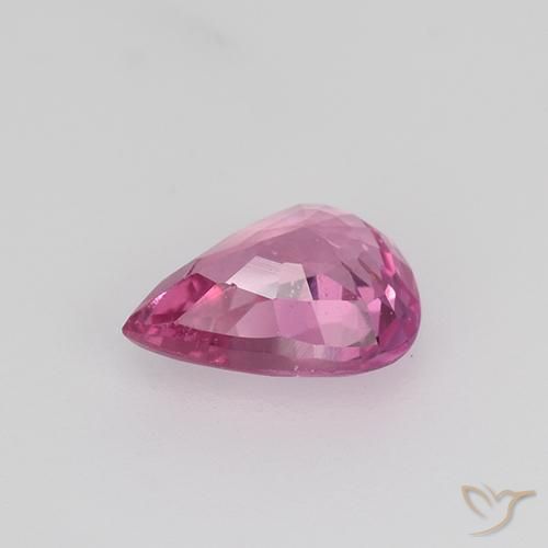 Sapphire Gemstone in 6.6 x 5.2 mm Size for Sale, Sapphire Stone in Deep Pink Color