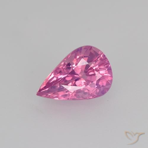 Rose moyen Saphir gemme - 0.7ct Poire facette (ID: 522707)