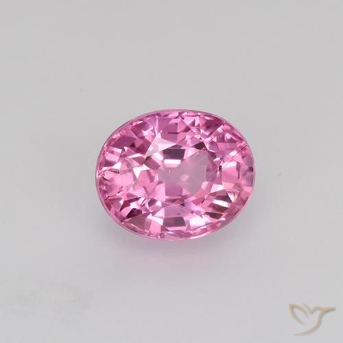 tiefrosa Saphir Edelstein - 0.8ct Oval facettiert (ID: 522712)