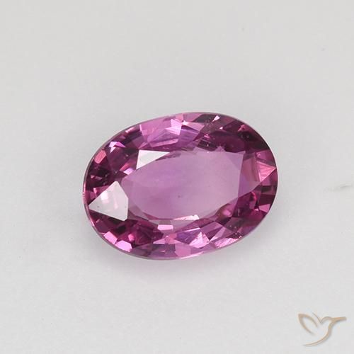 0.82 ct Purple Sapphire Stone, Natural Sapphire in Oval Facet Shape for Sale