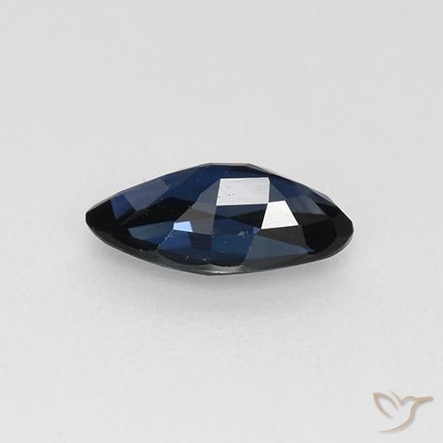 Sapphire Gemstone in 7.8 x 4.1 mm Size for Sale, Sapphire Stone in Midnight Blue Color