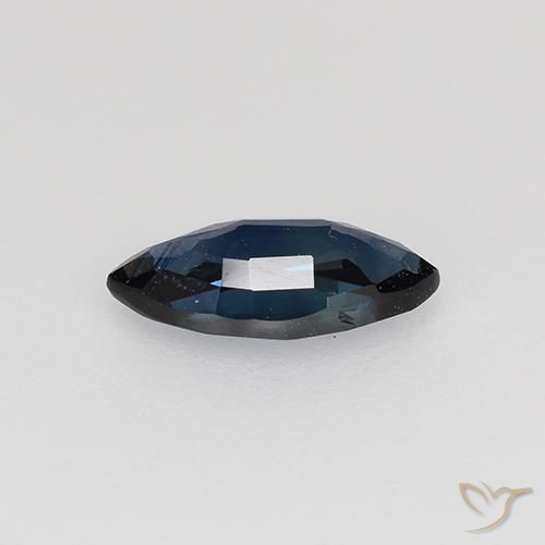 Sapphire Gemstone in 7.7 x 3.7 mm Size for Sale, Sapphire Stone in Night Blue Color