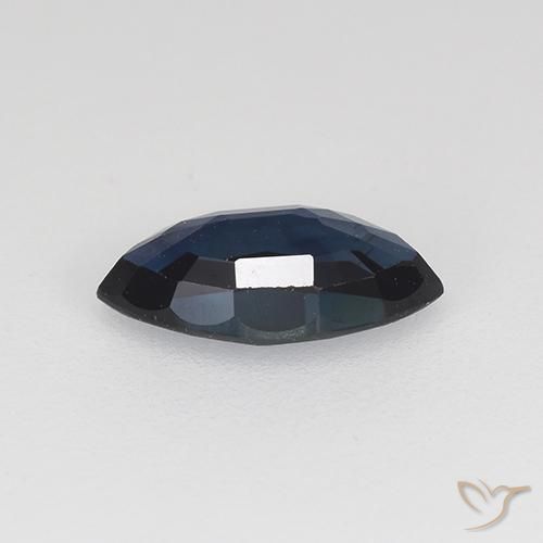 Sapphire Gemstone in 7.9 x 4.1 mm Size for Sale, Sapphire Stone in Midnight Blue Color