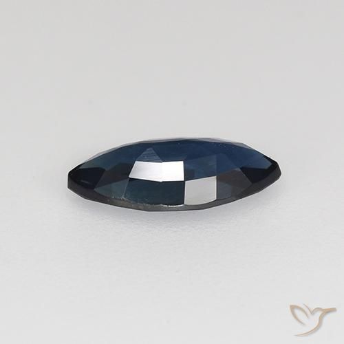 Sapphire Gemstone in 8 x 3.9 mm Size for Sale, Sapphire Stone in Night Blue Color
