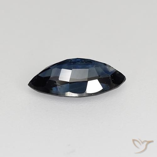Sapphire Gemstone in 8.1 x 4 mm Size for Sale, Sapphire Stone in Midnight Blue Color