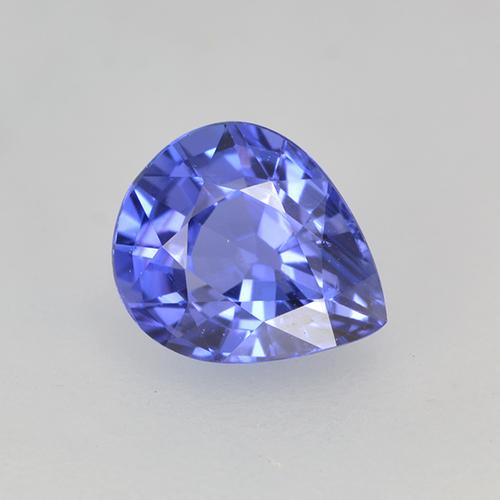 Azul violeta oscuro Zafiro Gema - 0.7ct Corte en forma de pera (ID: 522897)