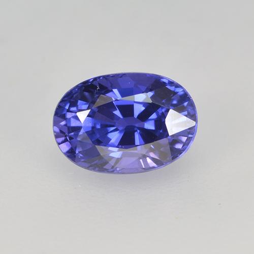 Intense Violet Blue Сапфир Камень - 0.8ct Фасетный Овал (ID: 522900)