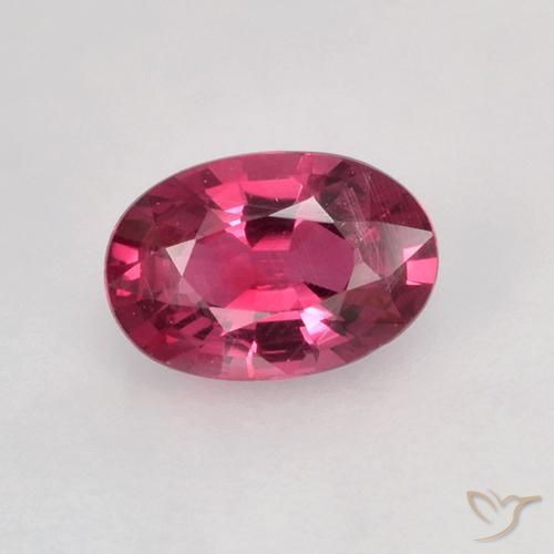 rötlich-rosa Saphir Edelstein - 0.5ct Oval facettiert (ID: 522906)