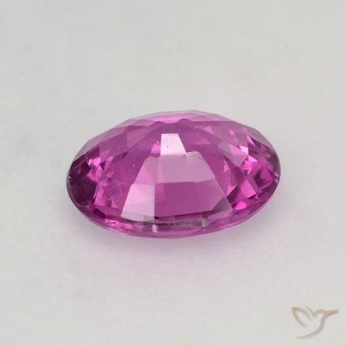 Sapphire Gemstone in 6.1 x 4.9 mm Size for Sale, Sapphire Stone in Purple Pink Color