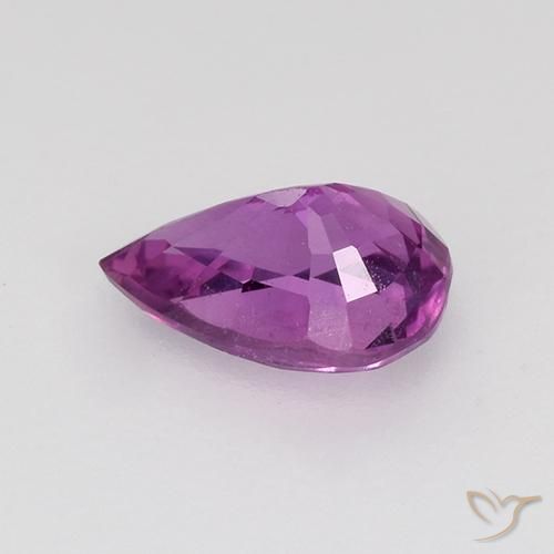 Sapphire Gemstone in 6.7 x 4.6 mm Size for Sale, Sapphire Stone in Medium Purple Color