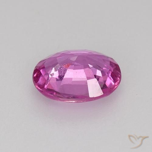 Sapphire Gemstone in 6.2 x 5.1 mm Size for Sale, Sapphire Stone in Royal Purple Pink Color