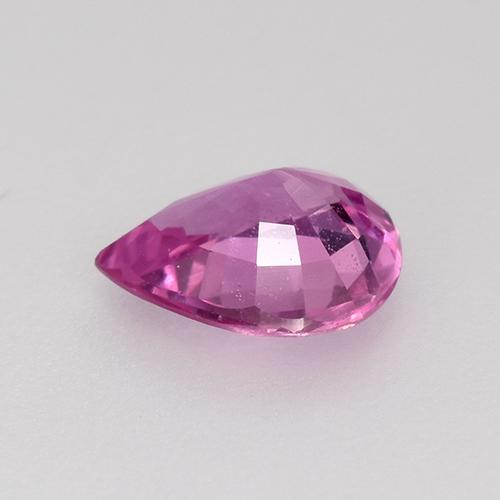 Sapphire Gemstone in 6 x 4.9 mm Size for Sale, Sapphire Stone in Deep Pinkish Purple Color