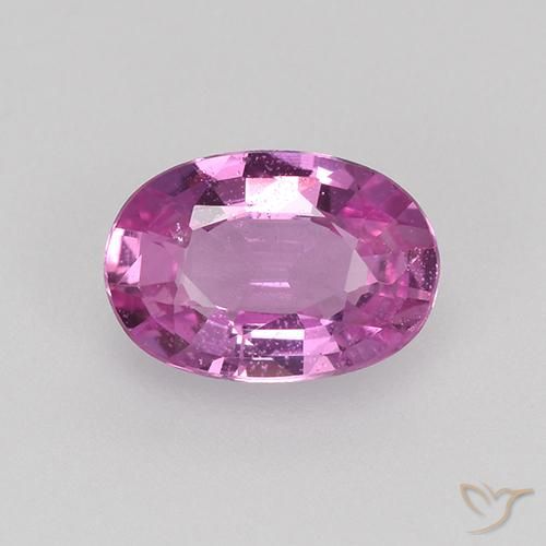 0.64ct Natural Deep Pinkish Purple Sapphire, Oval, VVS-VS