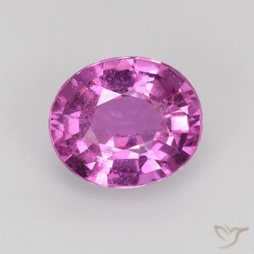 0.80ct Natural Medium-Dark Purple Sapphire, Oval, VS
