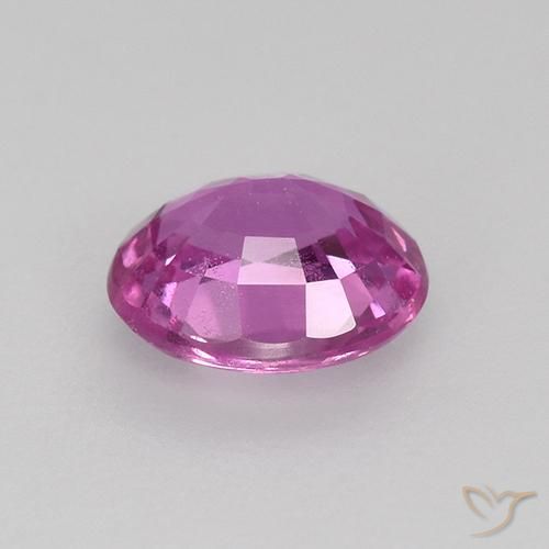 Sapphire Gemstone in 6 x 5.1 mm Size for Sale, Sapphire Stone in Medium-Dark Purple Color