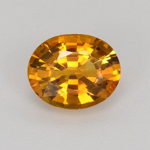 Naranja oscuro Zafiro Gema - 0.9ct Forma ovalada (ID: 523029)