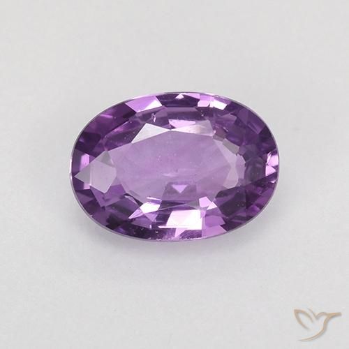 0.76ct Natural Medium Violet Sapphire, Oval, VVS-VS