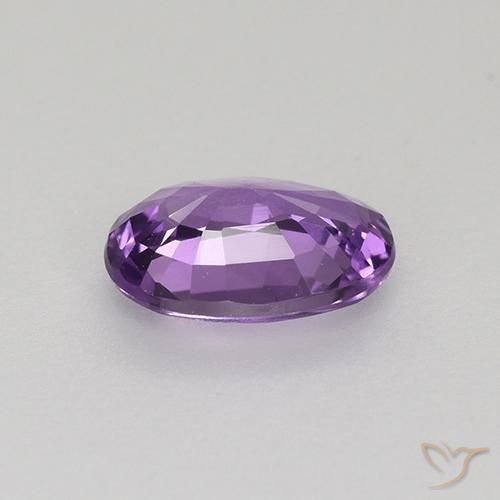 Sapphire Gemstone in 6.6 x 4.8 mm Size for Sale, Sapphire Stone in Medium Violet Color