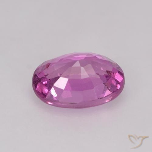 Sapphire Gemstone in 6.5 x 4.8 mm Size for Sale, Sapphire Stone in Pinkish Purple Color