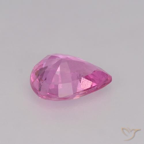Sapphire Gemstone in 6.1 x 4.9 mm Size for Sale, Sapphire Stone in Medium Pink Color