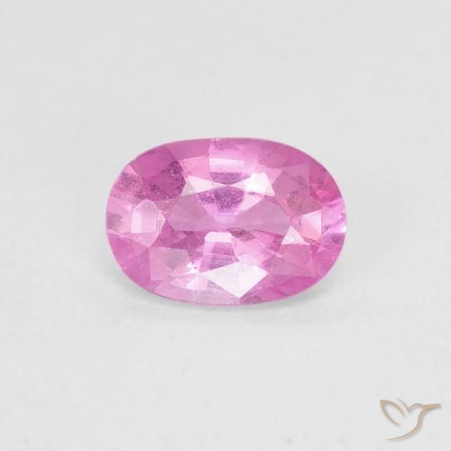 0.79 ct Pink Sapphire Stone, Natural Sapphire in Oval Facet Shape for Sale