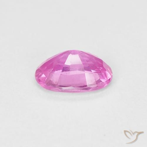 Sapphire Gemstone in 6.6 x 4.7 mm Size for Sale, Sapphire Stone in Hot Pink Color