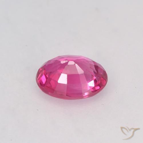Sapphire Gemstone in 5 x 4 mm (calibrated) Size for Sale, Sapphire Stone in Hot Pink Color