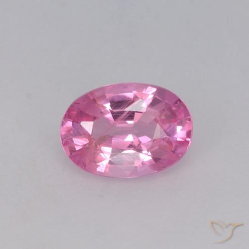 0.65ct Natural Bubblegum Pink Sapphire, Oval, VVS-VS