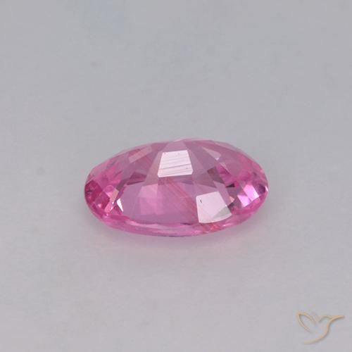 Sapphire Gemstone in 6.3 x 4.5 mm Size for Sale, Sapphire Stone in Bubblegum Pink Color