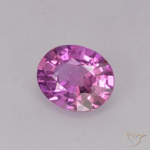 0.79 ct Purple Sapphire Stone, Natural Sapphire in Oval Facet Shape for Sale