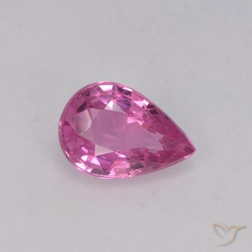 Saphir Violet pear facet de Madagascar, 6,4 x 4,4mm, poids de 0,67 ct, pierre gemme naturelle Chauffé de pureté vvs-vs, 1 pièce de saphir, couleur Pourpre intense, dureté Mohs de 9 convient aux bijoux de tous les jours, pierre de sagesse, Symbolise l'abondance et la prospérité, Photo A