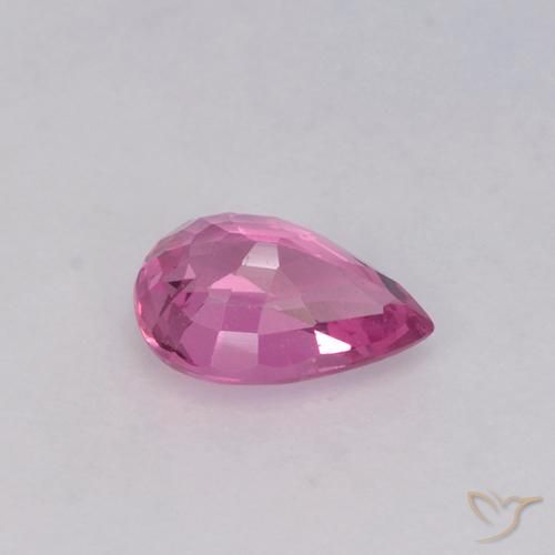 Sapphire Gemstone in 6.4 x 4.4 mm Size for Sale, Sapphire Stone in Intense Purple Color